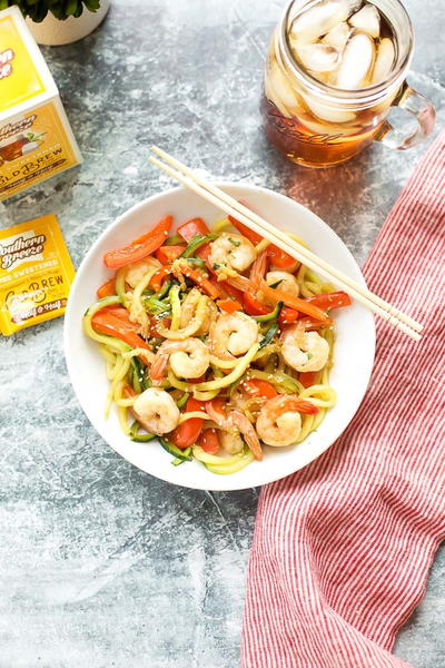 Garlic Shrimp with Zucchini Noodles Garlic Shrimp with Zucchini Noodles