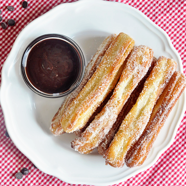 Spanish Churros with Homemade Chocolate Sauce Spanish Churros with Homemade Chocolate Sauce