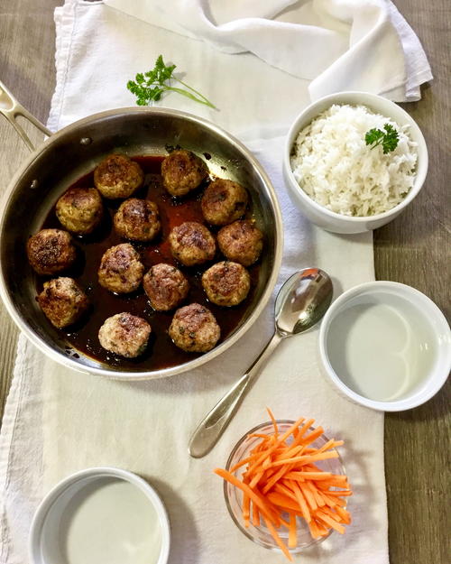 Asian Inspired Pork Meatballs Asian Inspired Pork Meatballs