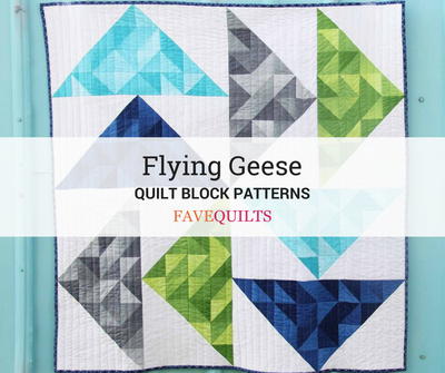 36 Free Flying Geese Quilt Block Patterns