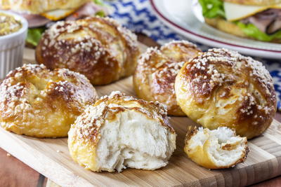 Homemade Pretzel Rolls