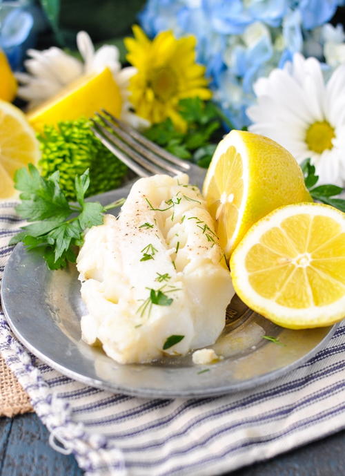 5-Ingredient Lemon Garlic Cod Recipe 5-Ingredient Lemon Garlic Cod Recipe