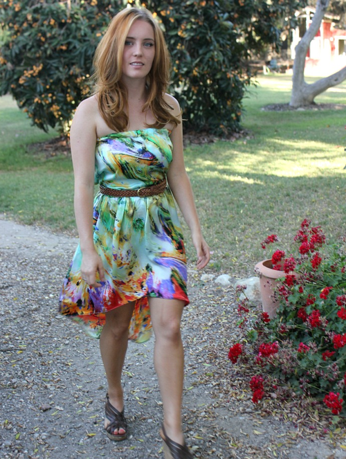 High-Low Bandeau Dress High-Low Bandeau Dress