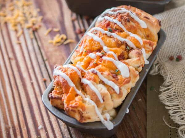 Cheesy Bacon Ranch Pull Apart Bread Cheesy Bacon Ranch Pull Apart Bread