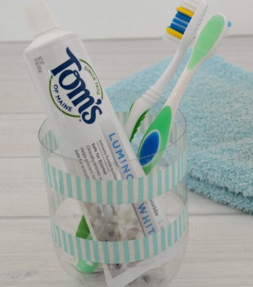 Upcycled Bathroom Organization on a Budget Upcycled Bathroom Organization on a Budget