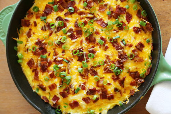 Rustic Cheesy Potato Frittata Rustic Cheesy Potato Frittata