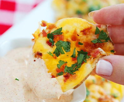 Loaded Potato Oven Chips with Chipotle Ranch