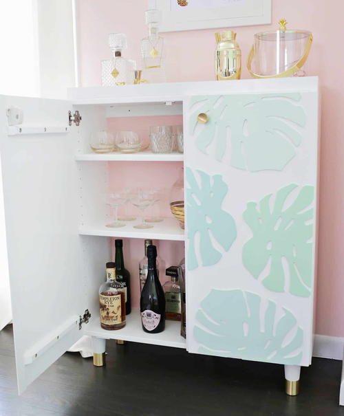 Ikea Hacks DIY Bar Cabinet Ikea Hacks DIY Bar Cabinet