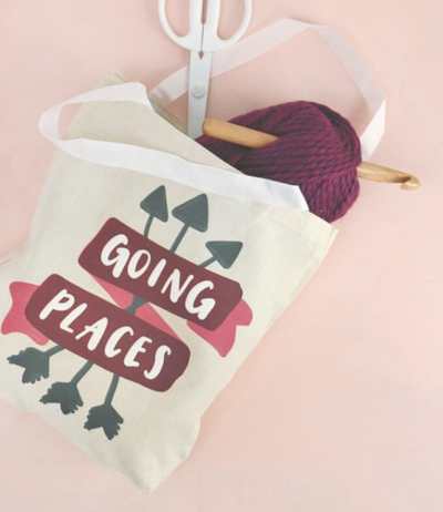 Going Places DIY Tote Bag Design