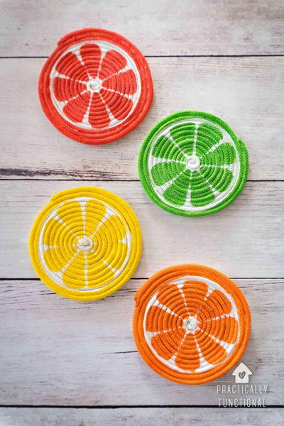 DIY Waterproof Rope Coasters DIY Waterproof Rope Coasters