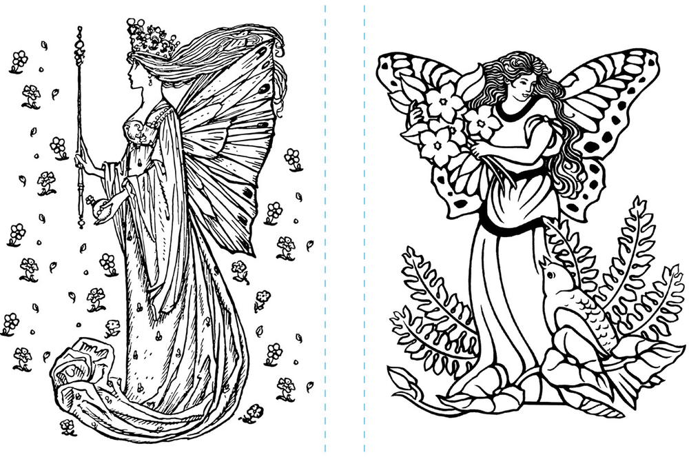 Fairyland Coloring Pages Favecrafts Com