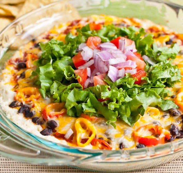 Creamy Baked Artichoke 7 Layer Dip Creamy Baked Artichoke 7 Layer Dip