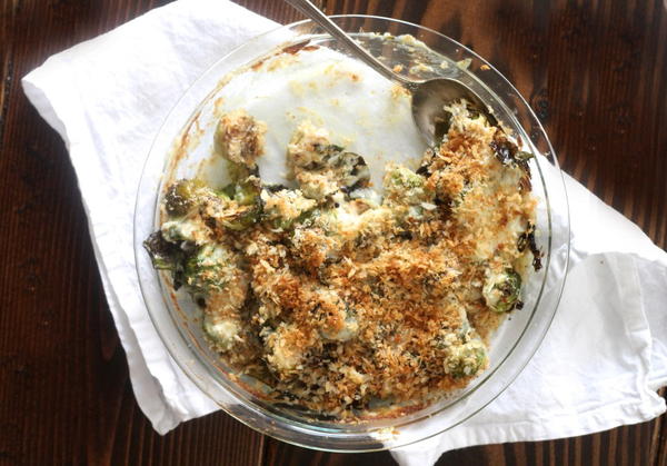 Cheesy Brussel Sprouts Au Gratin Cheesy Brussel Sprouts Au Gratin