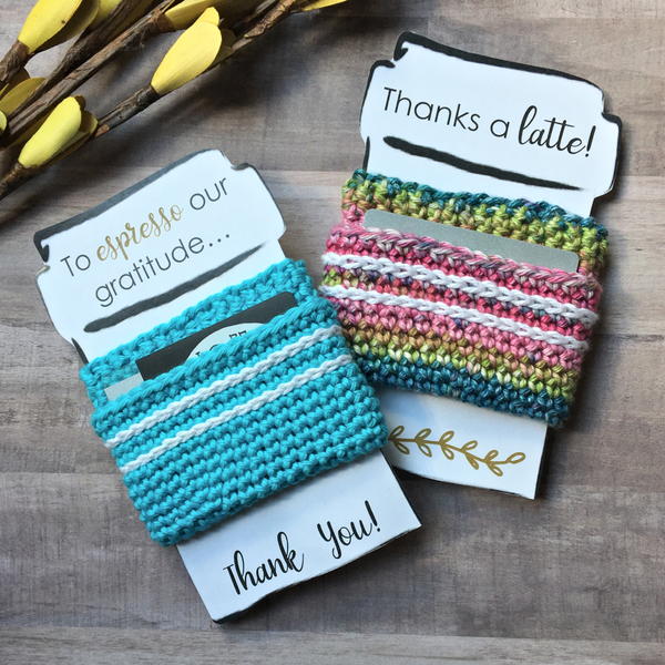 Gift Card Cup Cozy Version 2 Gift Card Cup Cozy (Version 2)