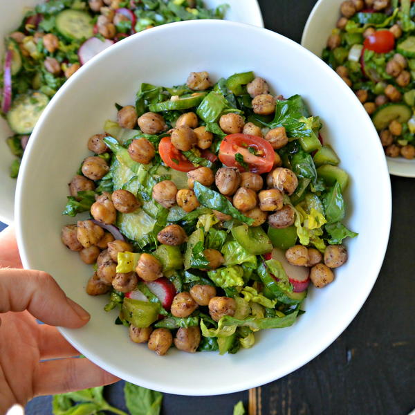 Roasted Chickpea Fattoush Salad Roasted Chickpea Fattoush Salad