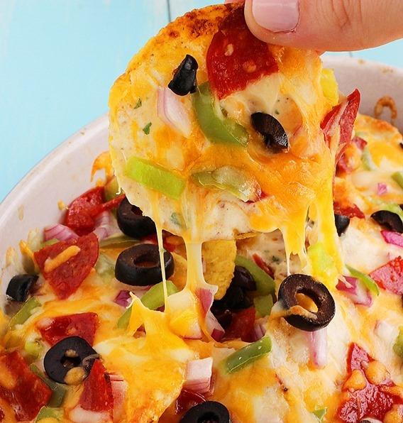 Everything Pizza Nachos Everything Pizza Nachos