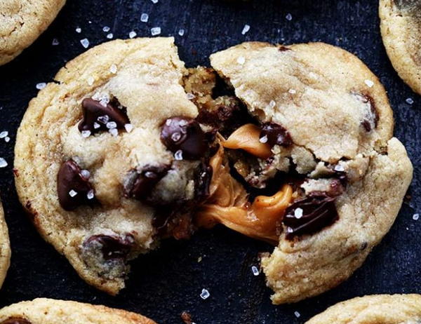 Salted Caramel Stuffed Chocolate Chip Cookies Salted Caramel Stuffed Chocolate Chip Cookies