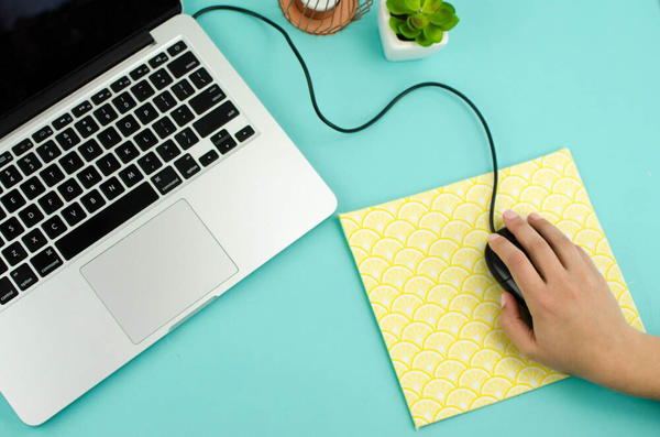 Diy No-Sew Mouse Pad Diy No-Sew Mouse Pad