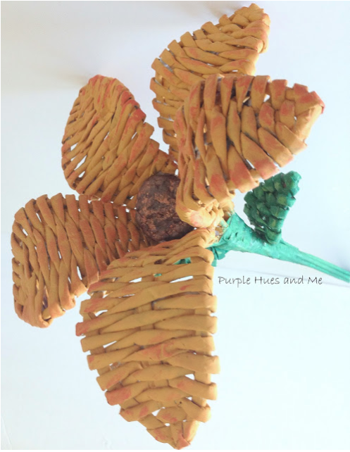 Upcycled Newspaper Flowers Craft Upcycled Newspaper Flowers Craft