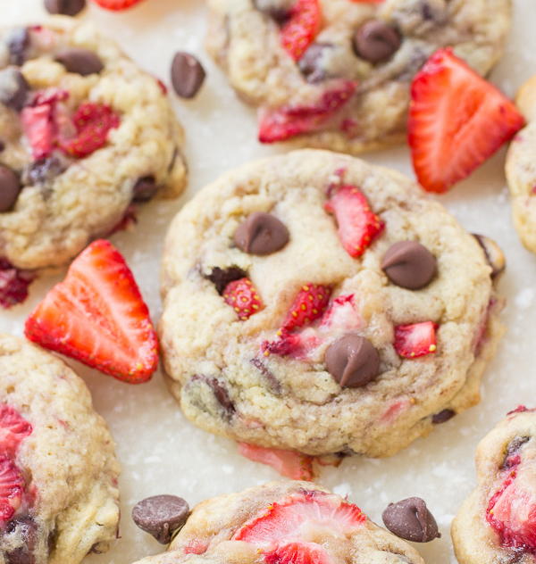 Strawberry Chocolate Chip Cookies Strawberry Chocolate Chip Cookies