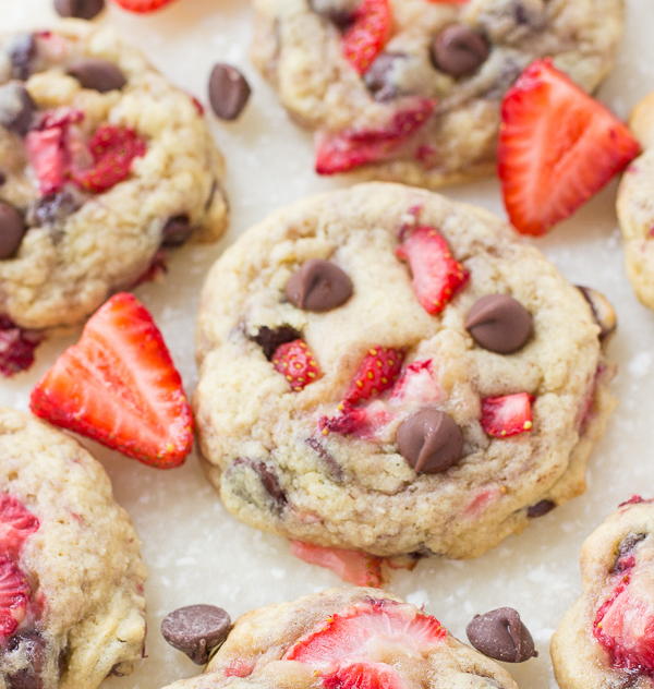 Strawberry Chocolate Chip Cookies