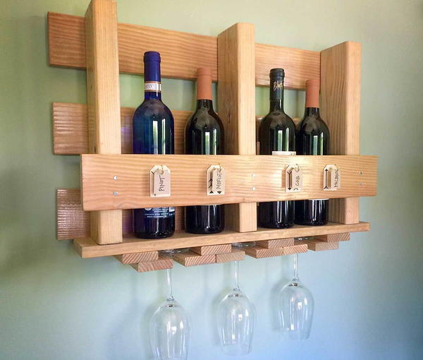 DIY Wall Wine Rack DIY Wall Wine Rack