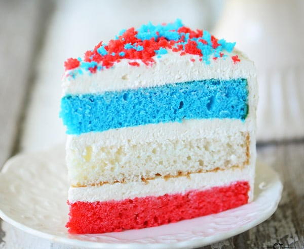 Red White and Blue Layer Cake Red White and Blue Layer Cake