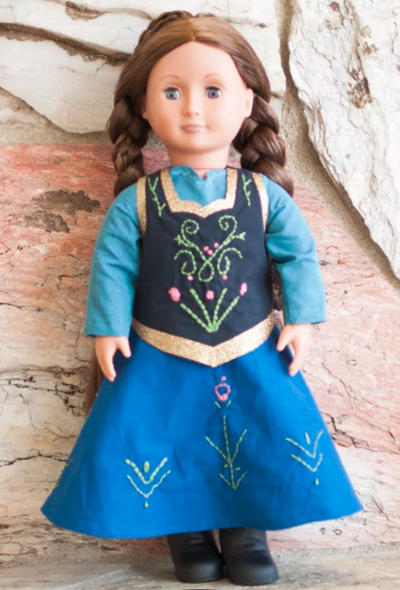 Anna-Inspired Doll Dress Pattern