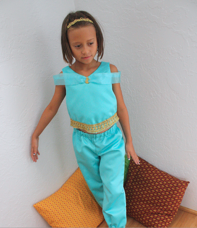 Girls Princess Jasmine Inspired Costume Allfreesewing Com