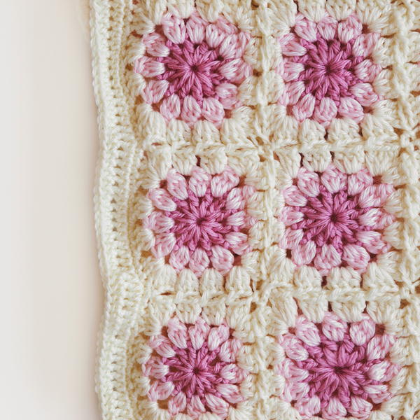 Bloom Granny Square Throw