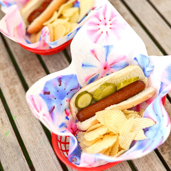 Sharpie Tie-Dye Fireworks Napkins Sharpie Tie-Dye Fireworks Napkins