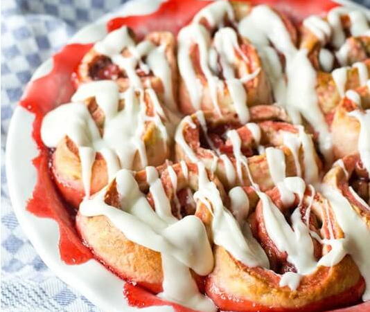 Amish Glazed Cherry Rolls Amish Glazed Cherry Rolls