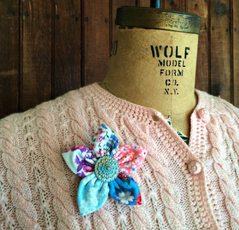 DIY Vintage Flower Brooch DIY Vintage Flower Brooch