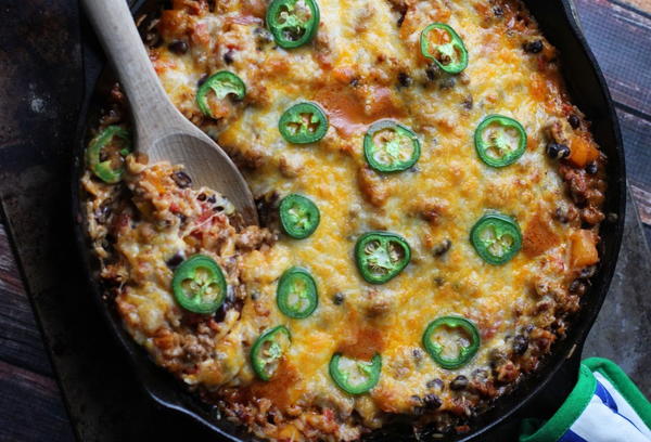 Cheesy Mexican Skillet Casserole Cheesy Mexican Skillet Casserole