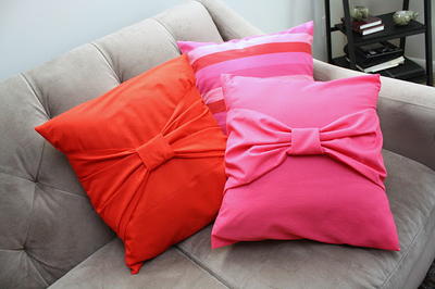 DIY Decorative Bow Pillow