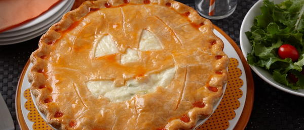 Halloween Jack OLantern Pot Pie Halloween Jack OLantern Pot Pie