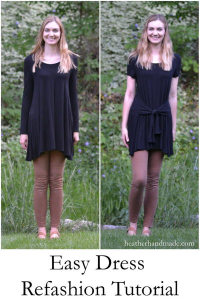 Easy Dress Refashion Tutorial Easy Dress Refashion Tutorial