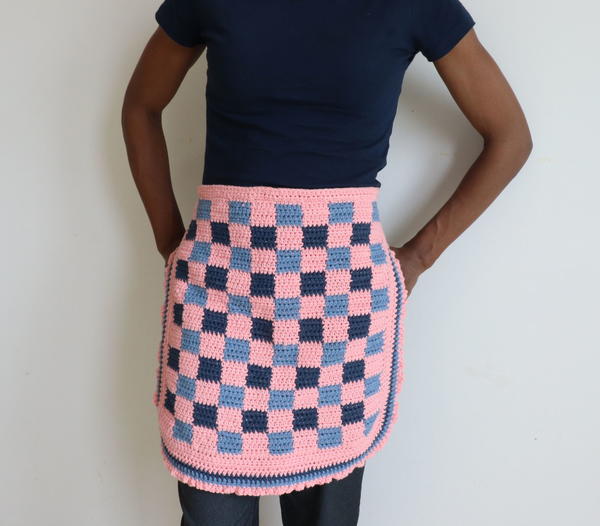 Checkered Two Piece Apron Checkered Two Piece Apron