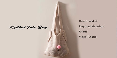 Knitting Cute Tote Bag Knitting Cute Tote Bag