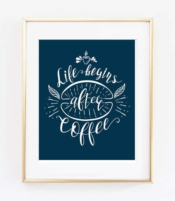 Life Begins After Coffee Printable Life Begins After Coffee Printable