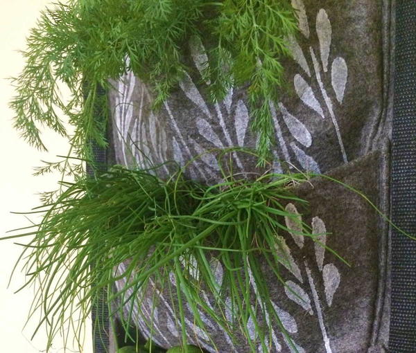 Hanging DIY Fabric Planter Hanging DIY Fabric Planter