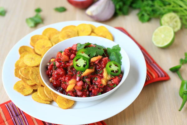 Homemade Mango Raspberry Salsa Recipe Homemade Mango Raspberry Salsa Recipe