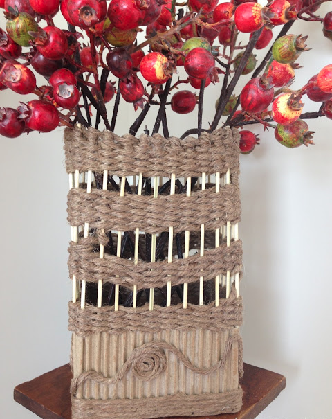 Cardboard and Twine DIY Vase Cardboard and Twine DIY Vase