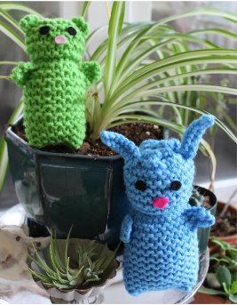 Bunny and Bear Knit Toy Bunny and Bear Knit Toy