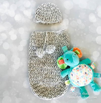 Crochet Baby Cocoon and Hat Set