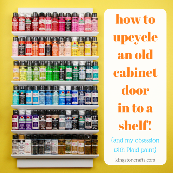 Upcycled Shelf From a Cabinet Door Upcycled Shelf From a Cabinet Door