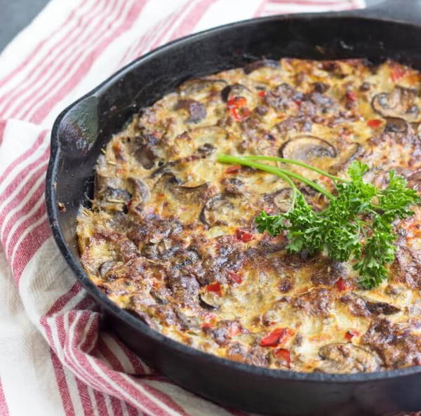 Paleo Sausage and Mushroom Frittata Paleo Sausage and Mushroom Frittata