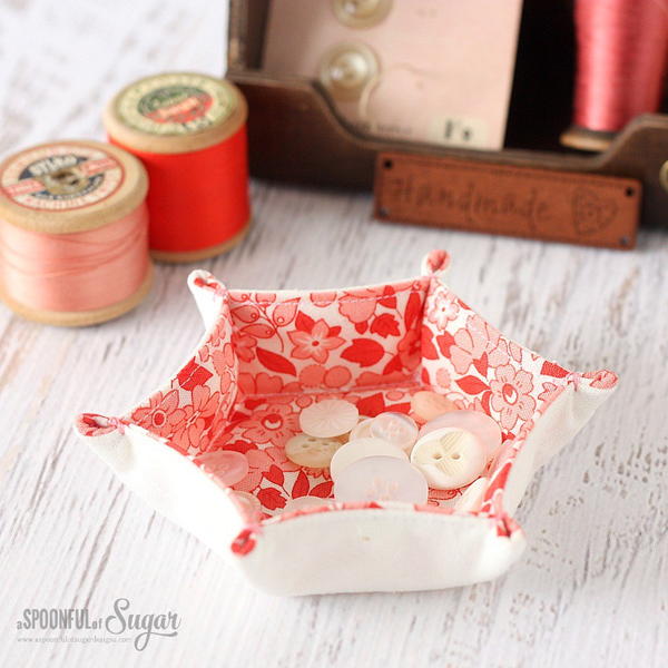 Hexagon Fabric Tray Pattern Hexagon Fabric Tray Pattern