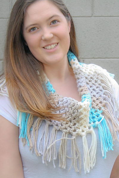 Spring Fringe Cowl Spring Fringe Cowl