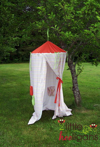 DIY Hanging Outdoor Play Tent DIY Hanging Outdoor Play Tent